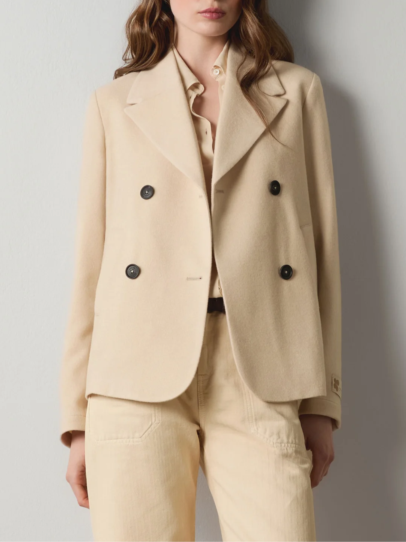 Massimo Alba-East Peacoat - Beige-Coats-Boboli-Vancouver-Canada