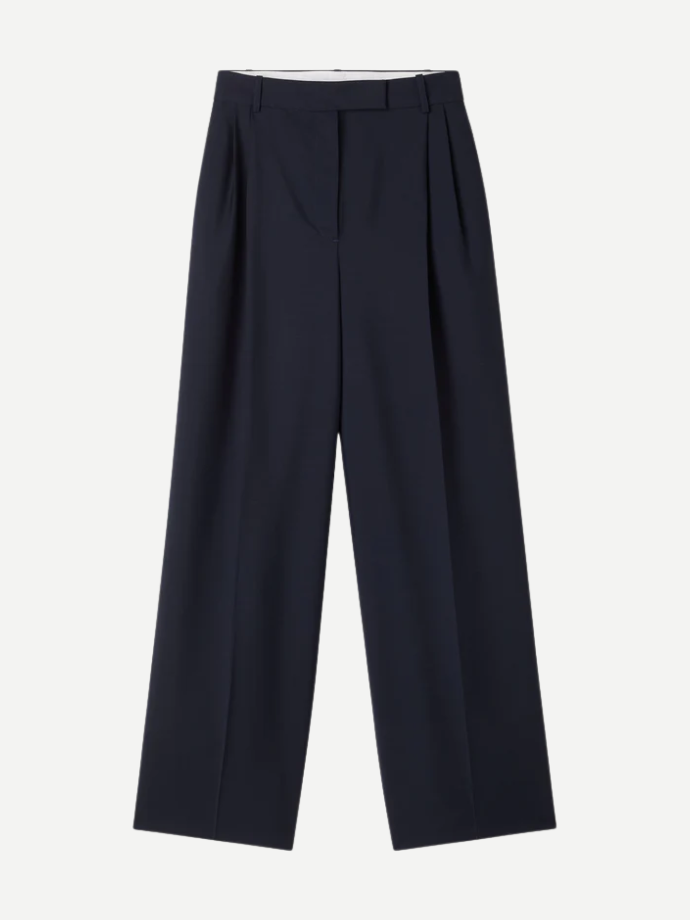 Rohe-Mid Waist Tailored Trousers - Navy-Pants-Boboli-Vancouver-Canada