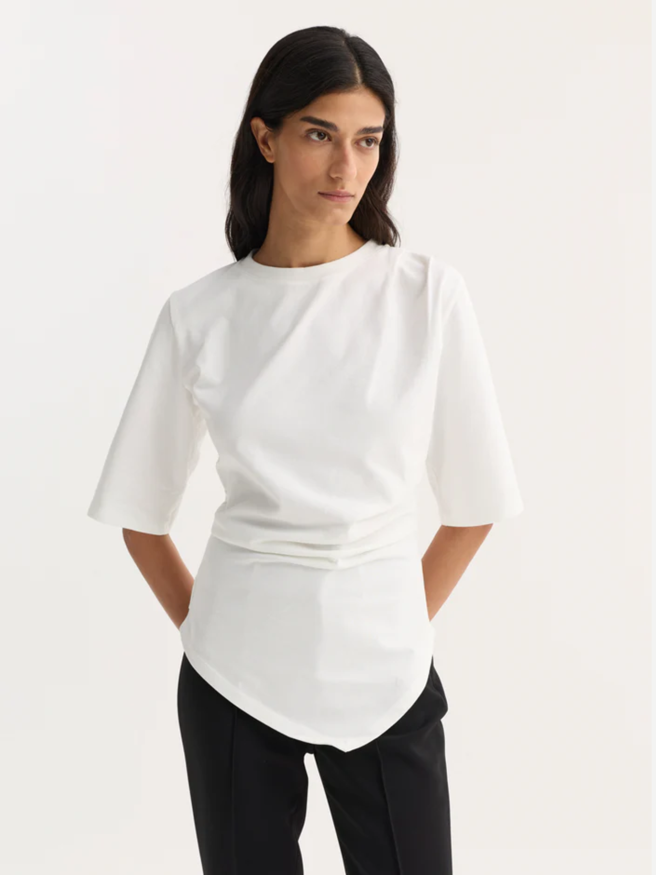 Rohe-Reinvented T-Shirt - Optic White-Shirts-Boboli-Vancouver-Canada