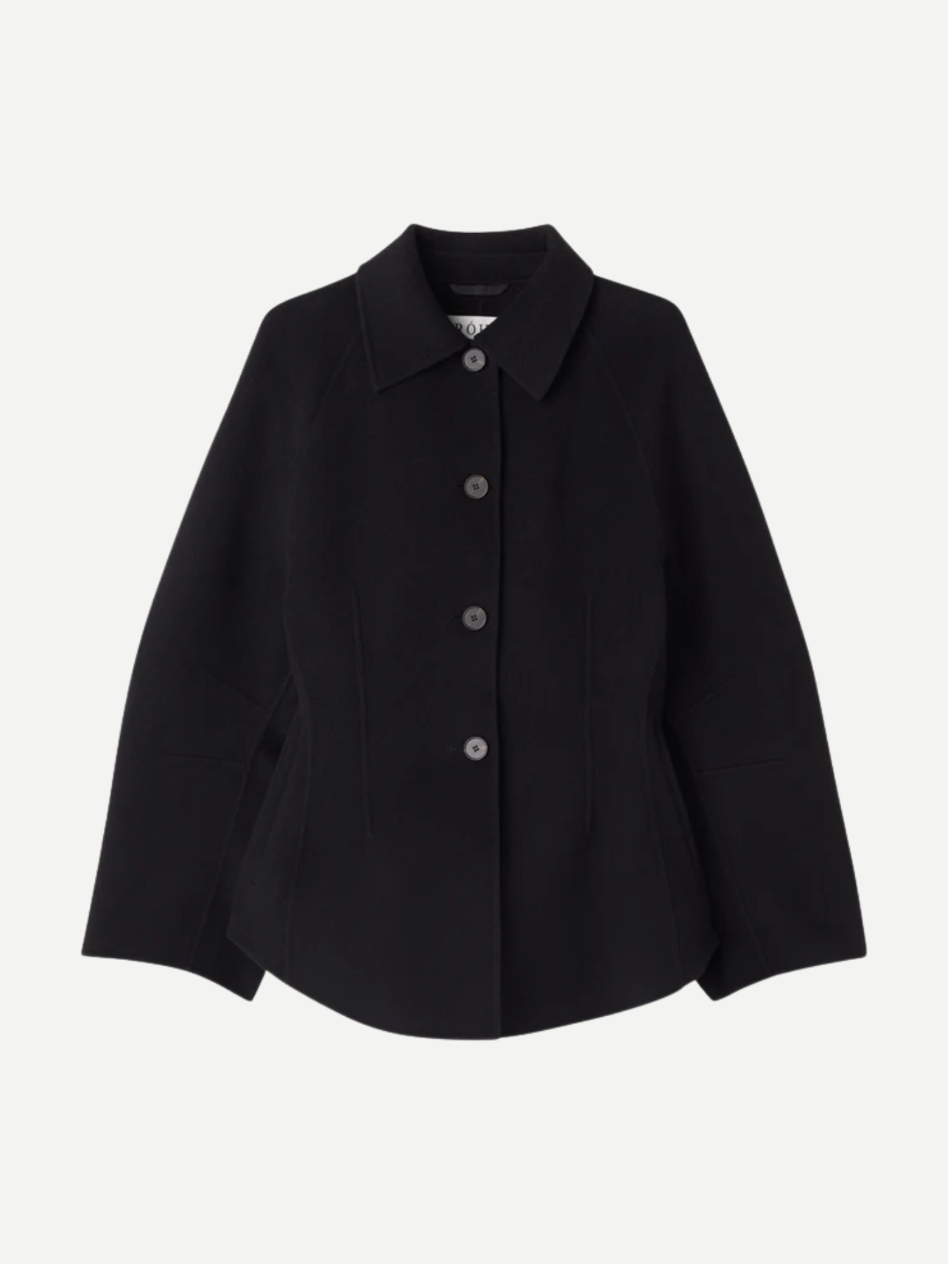 Rohe-Double Faced Sculptural Jacket - Black-Jackets-Boboli-Vancouver-Canada