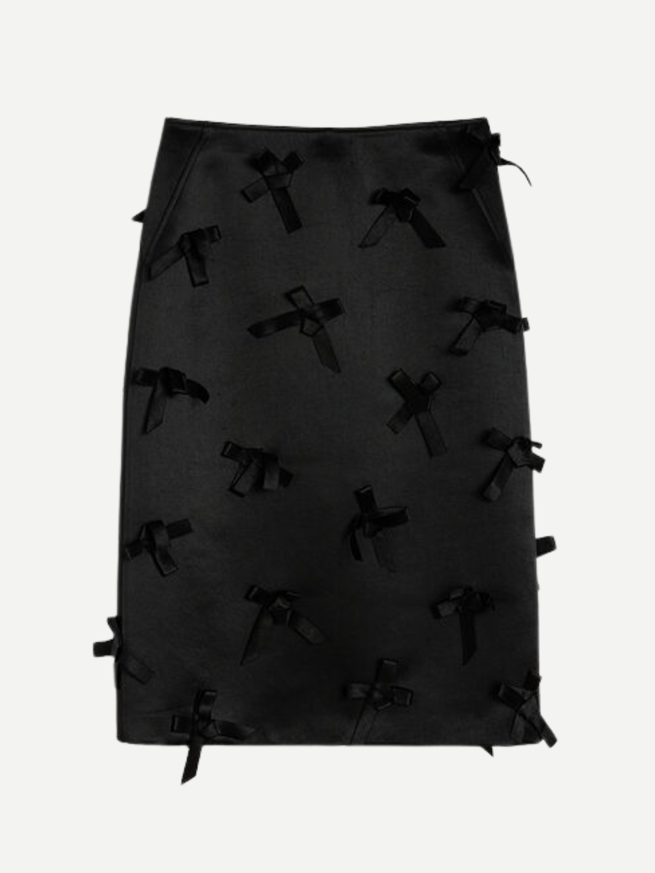 Jil Sander-Heavy Shiny Bonded Skirt - Black-Skirts-Boboli-Vancouver-Canada