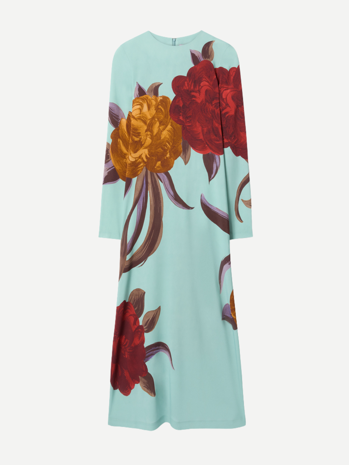 La DoubleJ-Long Sleeve Swing Dress Placee - Peony Placee-Dresses-Boboli-Vancouver-Canada