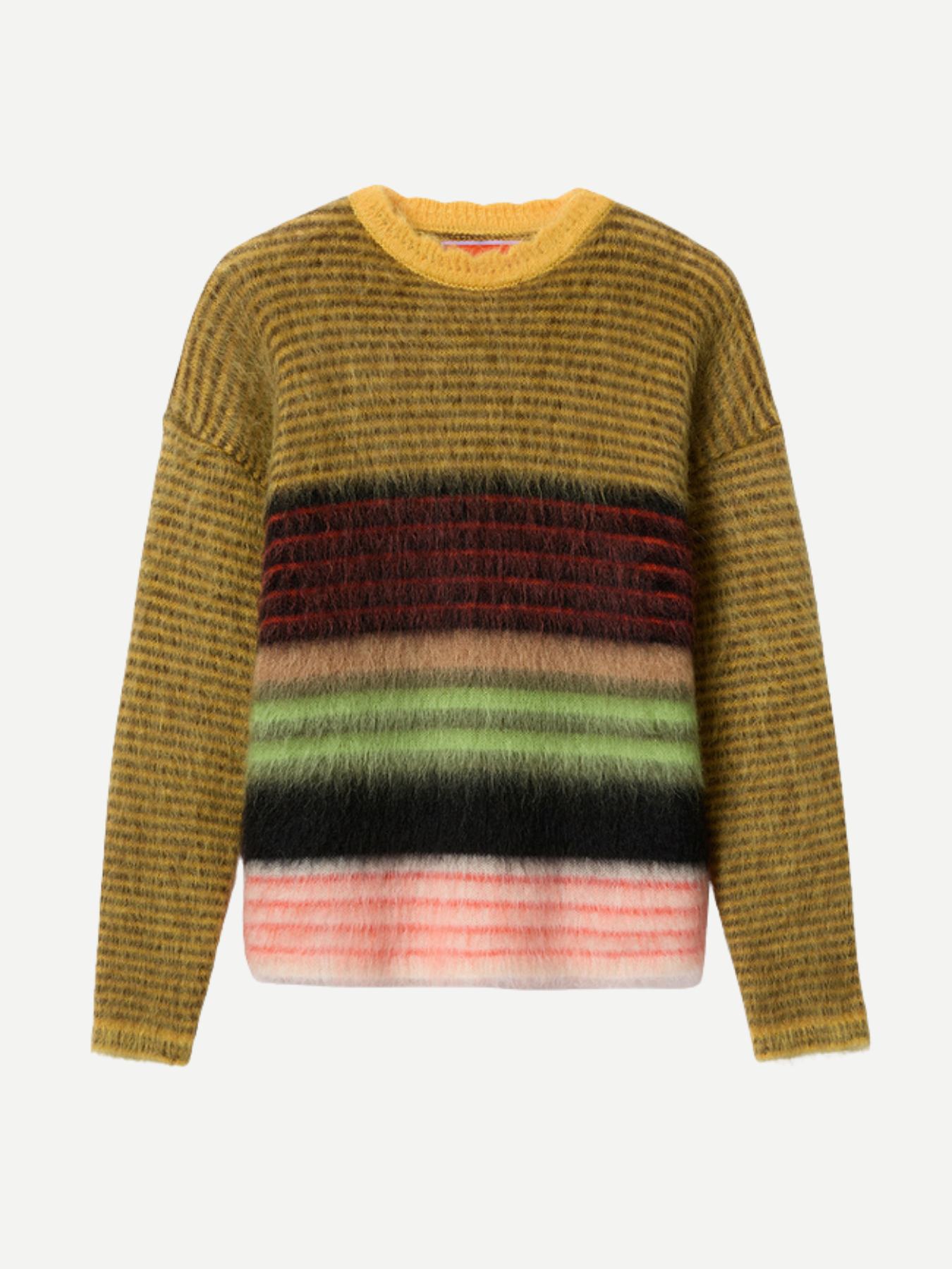 La DoubleJ-Brera Sweater - Orange/White/Black-Sweaters-Boboli-Vancouver-Canada