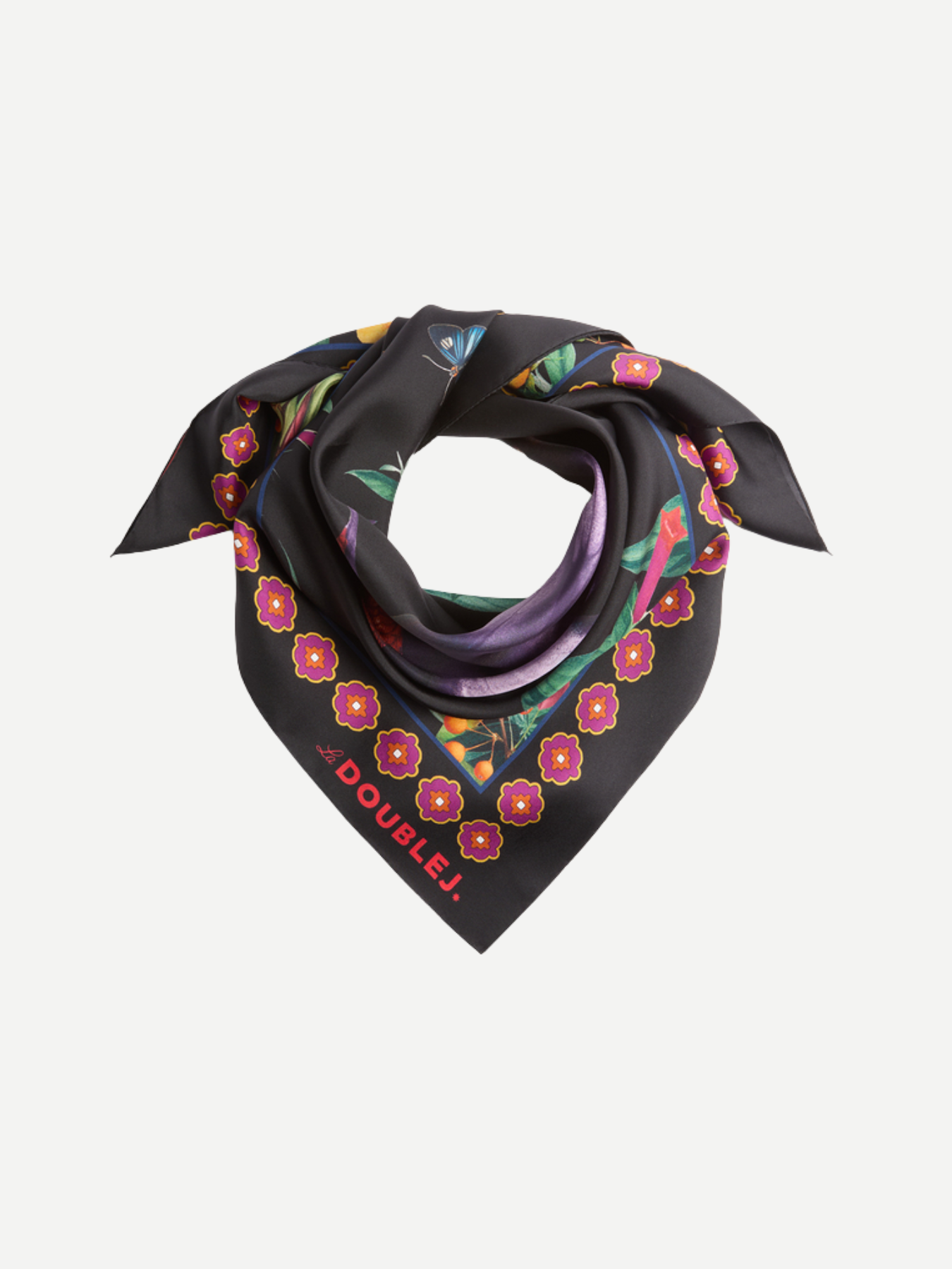 La DoubleJ-Foulard - Zooflora Butterbird-Scarves-Boboli-Vancouver-Canada