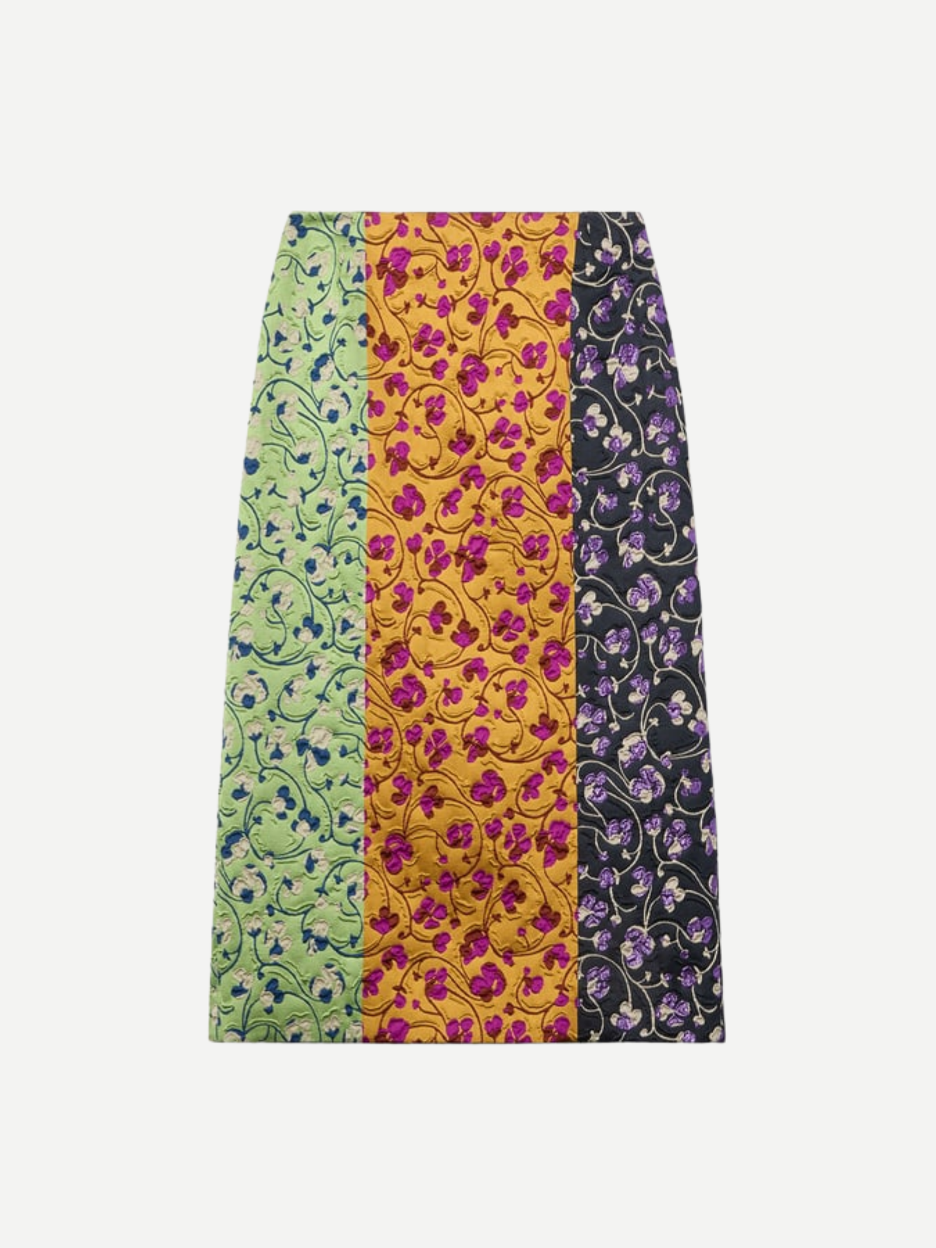 La DoubleJ-Pencil Skirt - Honeysuckle Tricolor-Skirts-Boboli-Vancouver-Canada