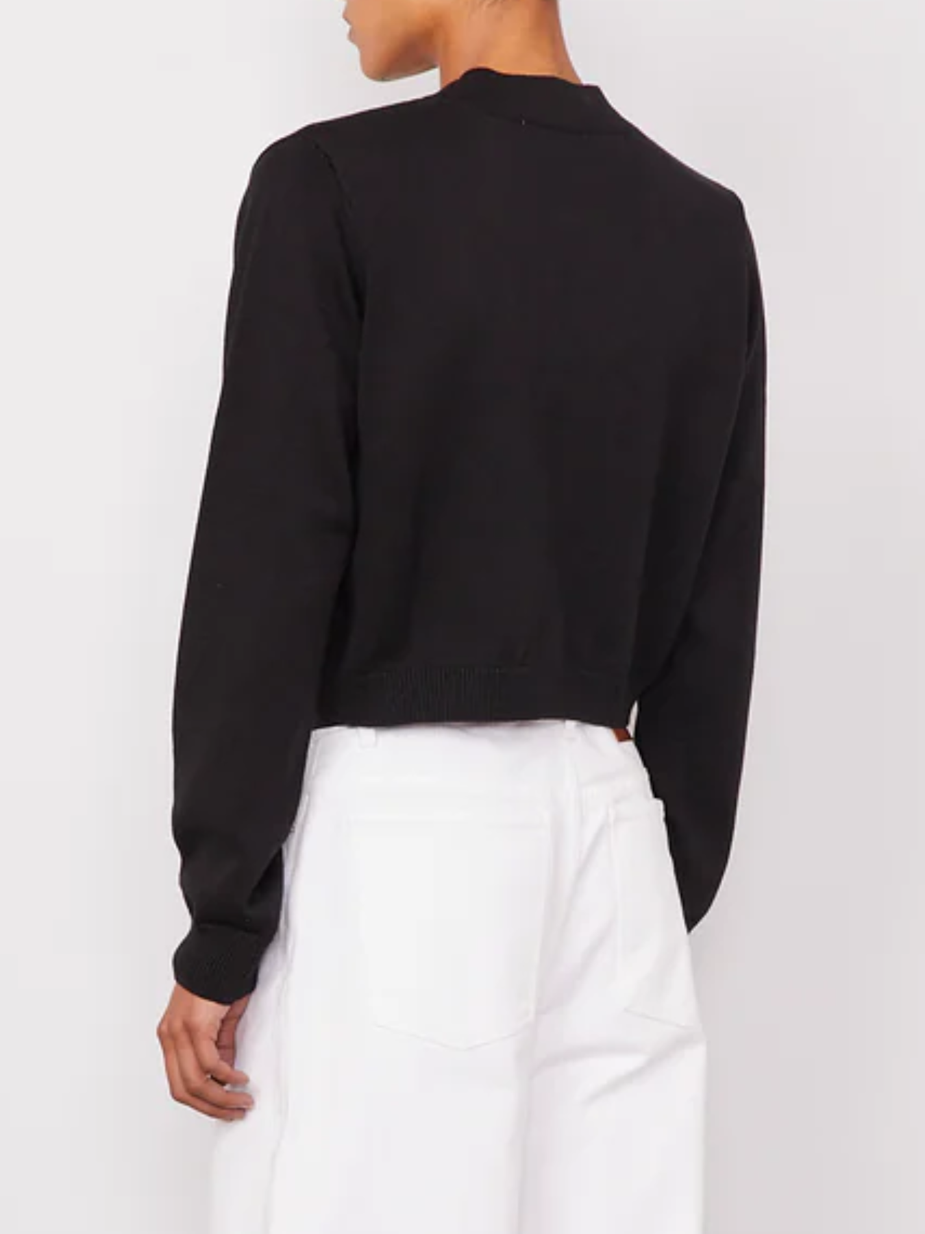 Officine Generale-Serena Cashmere Cardigan - Black-Cardigans-Boboli-Vancouver-Canada