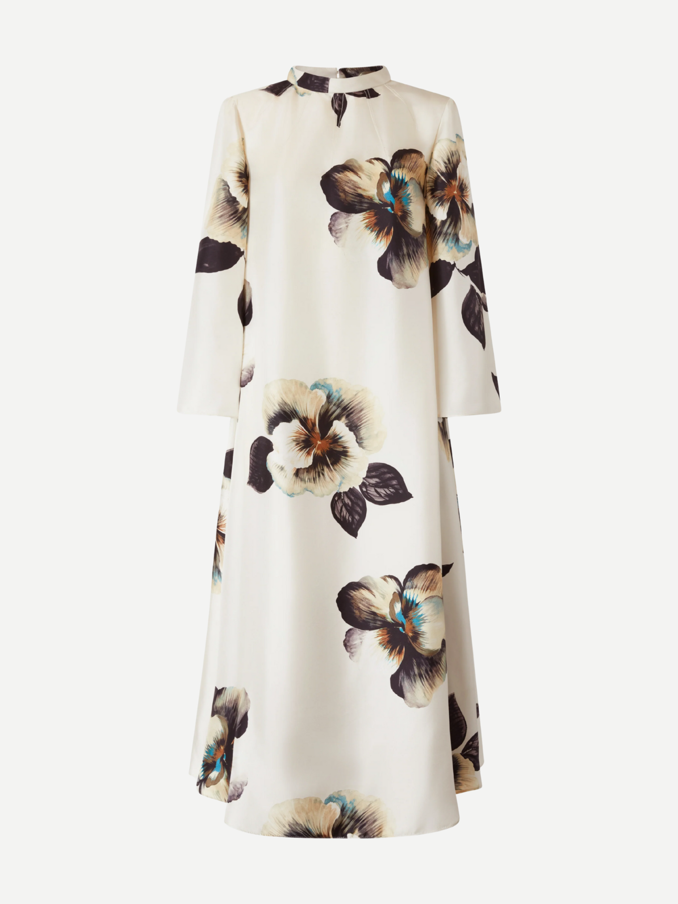 Antonio Marras-Long Dress in Silk - Ivory/Multi-Dresses-Boboli-Vancouver-Canada