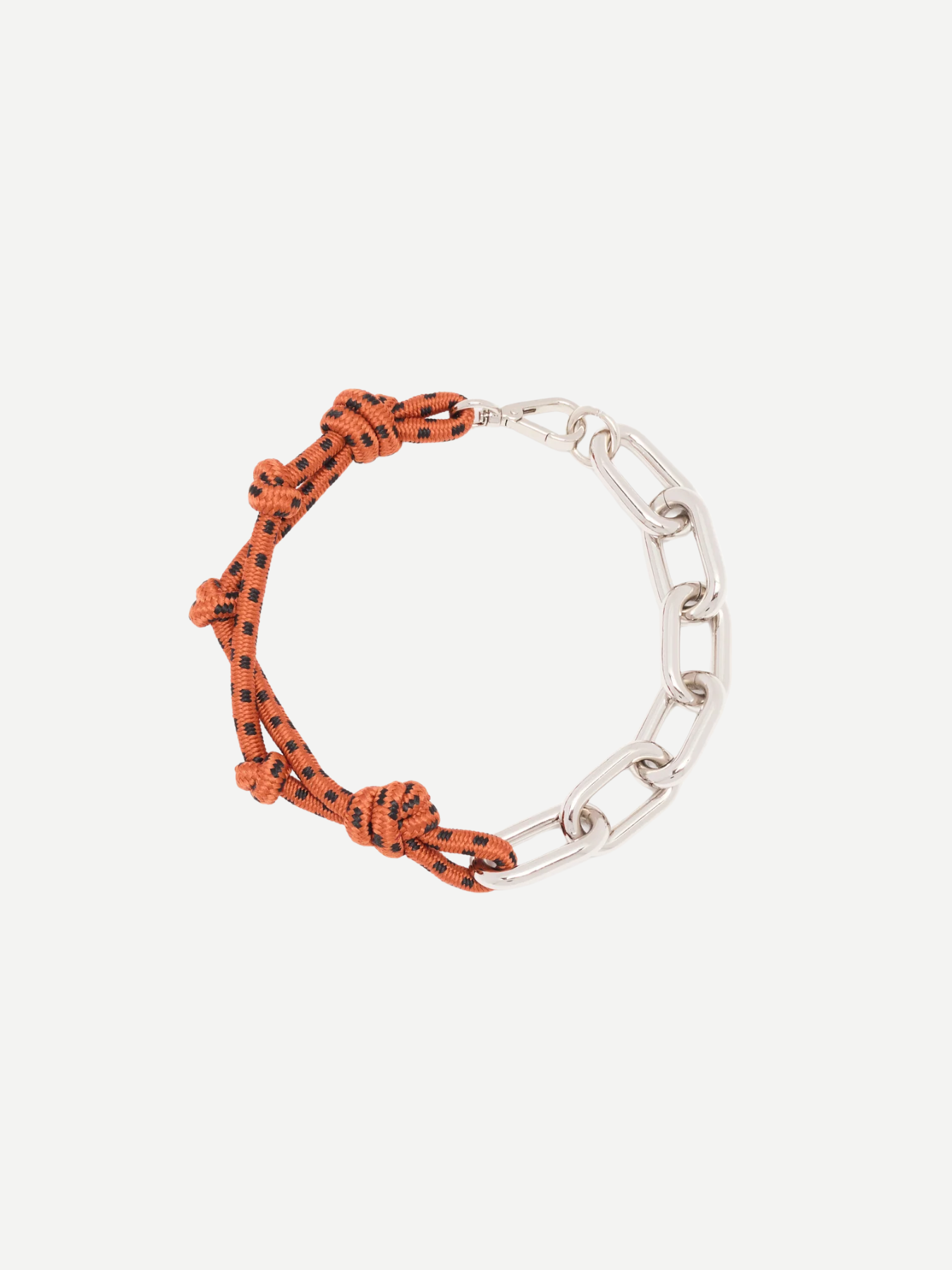 Plan C-Knotted Cord Chain Necklace - Tabacco & Black-Necklaces-Boboli-Vancouver-Canada