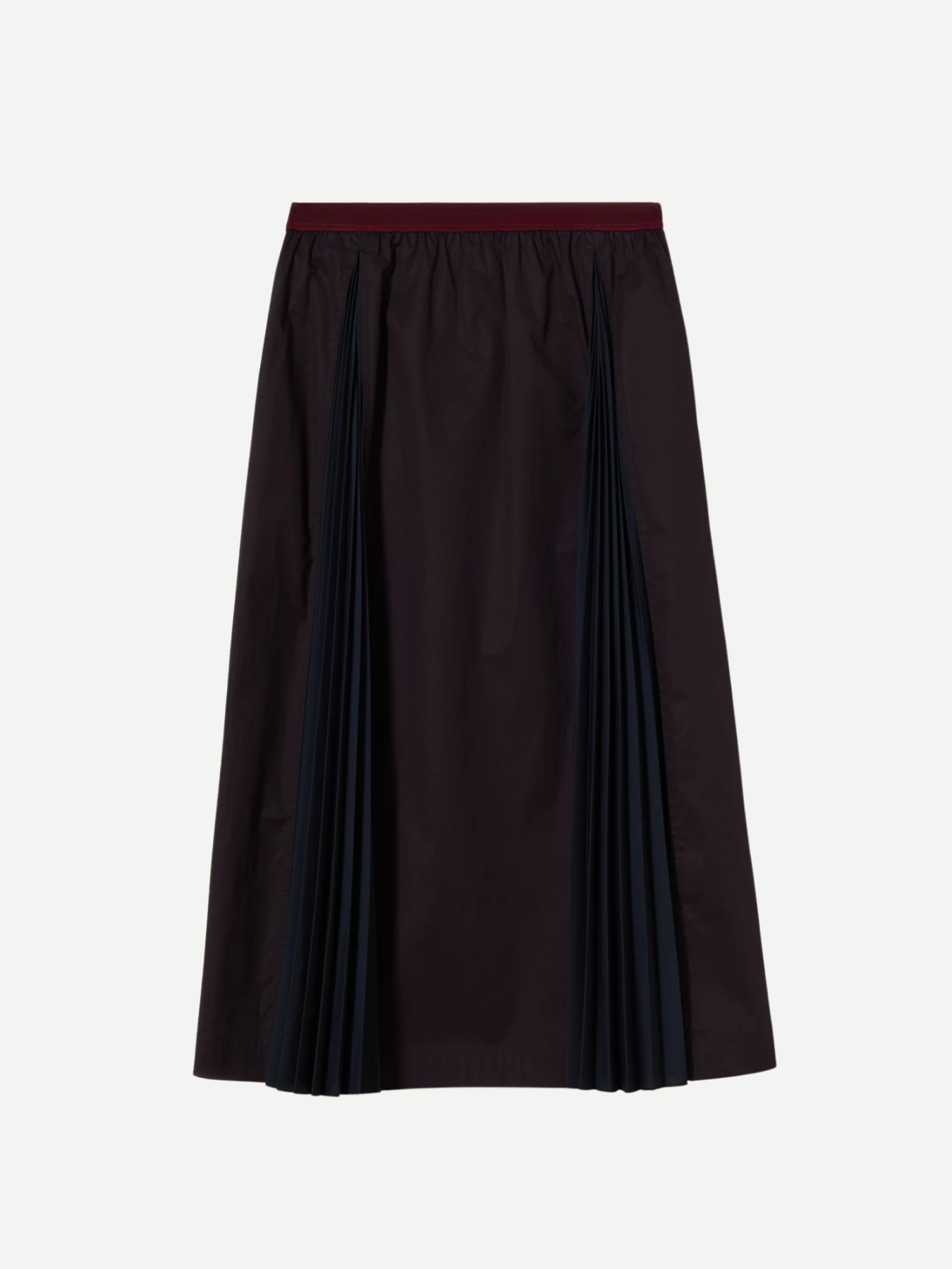 Plan C-A Line Midi Skirt - Black-Skirts-Boboli-Vancouver-Canada