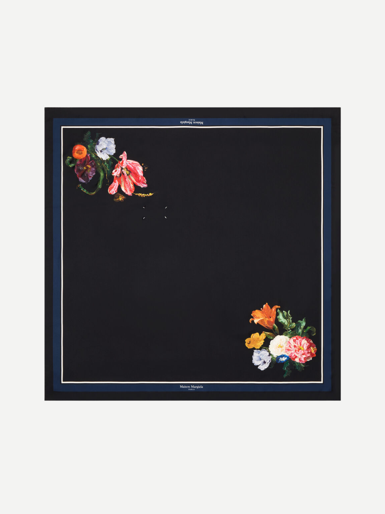 Maison Margiela-Silk Scarf - Floral-Scarves-Boboli-Vancouver-Canada
