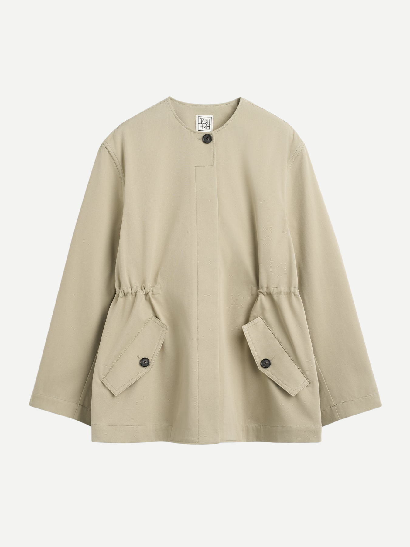 Toteme-Cotton Twill Jacket - Cashew-Jackets-Boboli-Vancouver-Canada