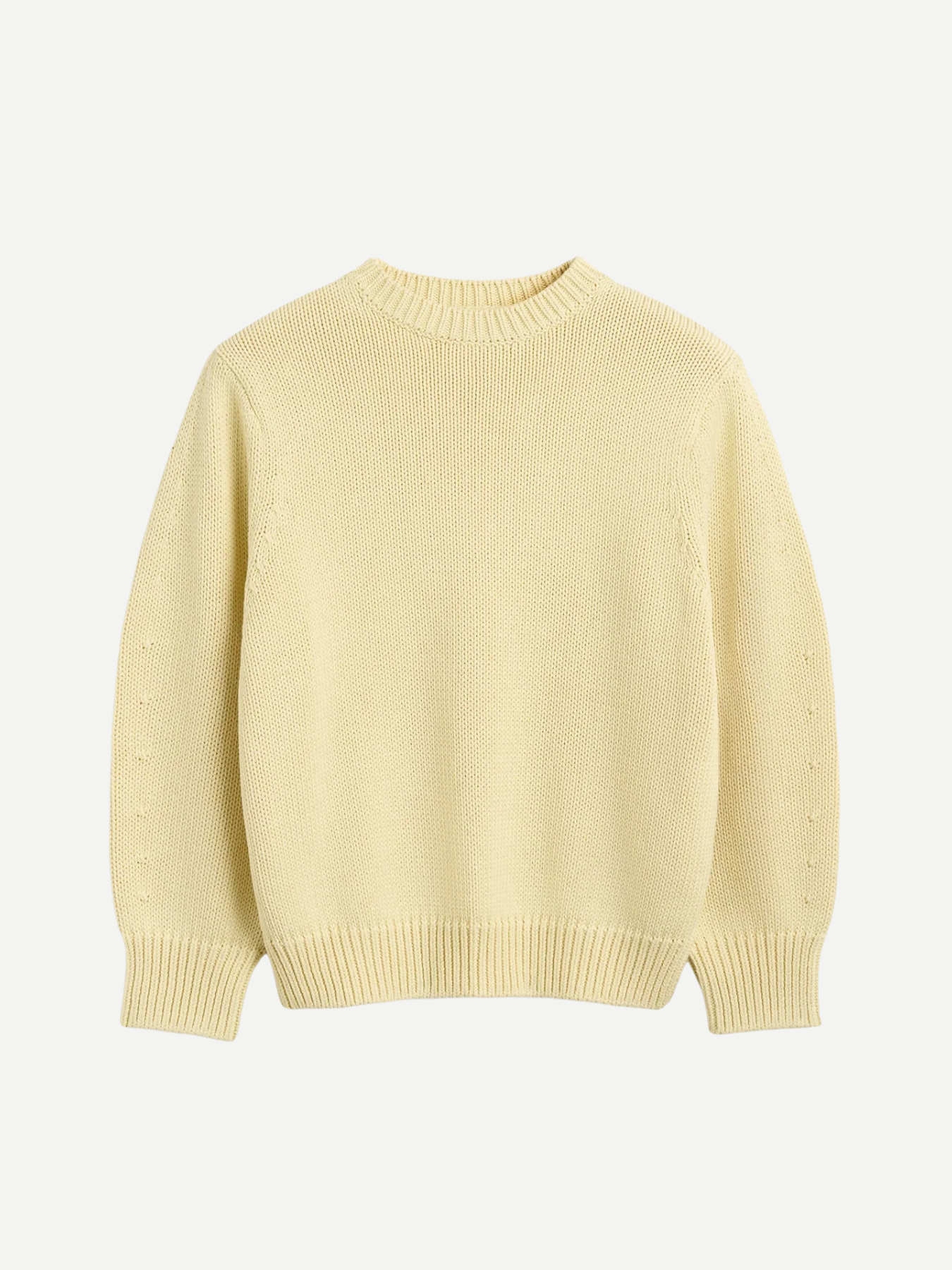Toteme-Oversized Crew Knit - Buttercup-Sweaters-Boboli-Vancouver-Canada