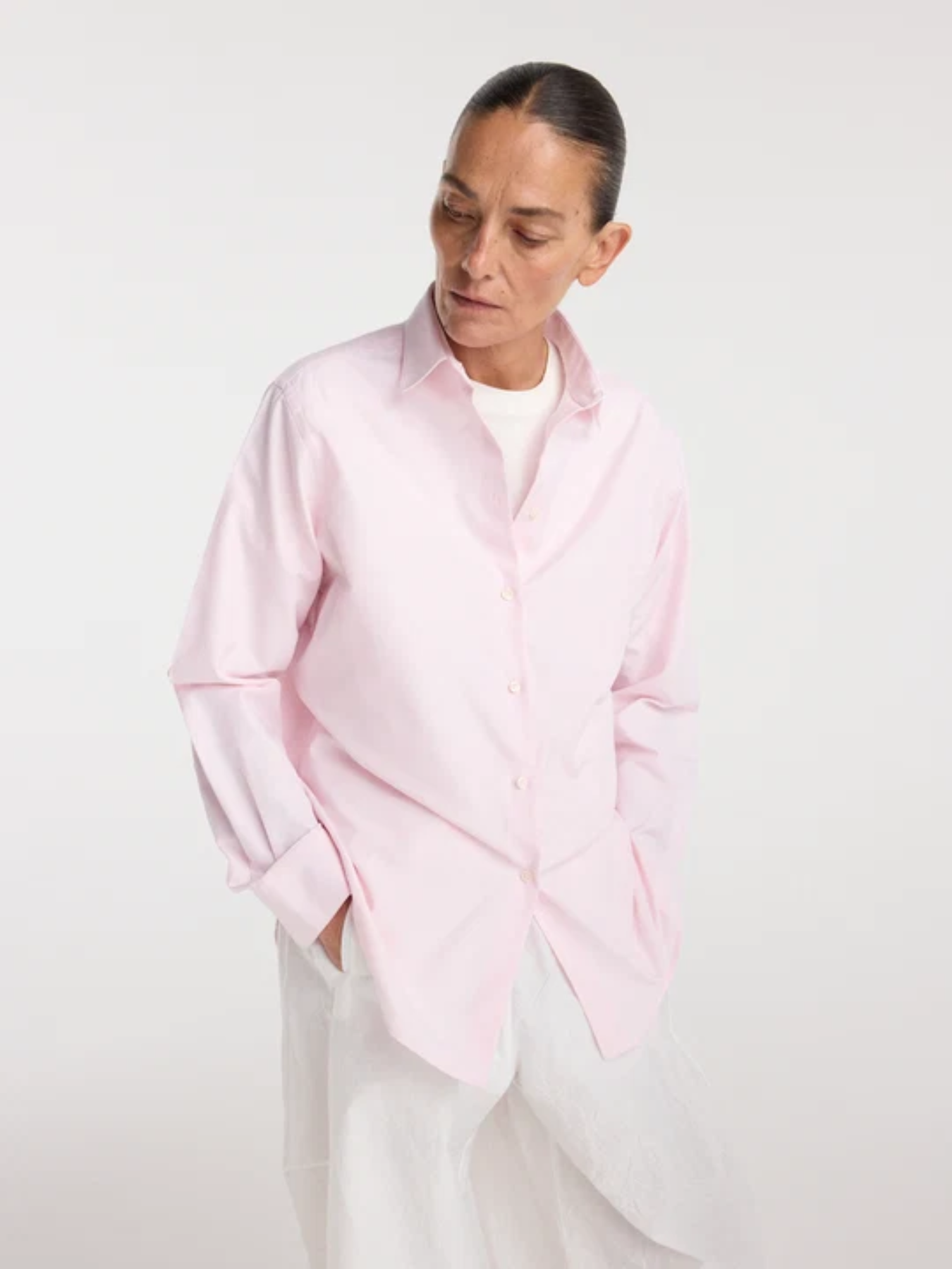 Róhe-Regular Fit Shirt - Oxford Pink-Shirts-Boboli-Vancouver-Canada