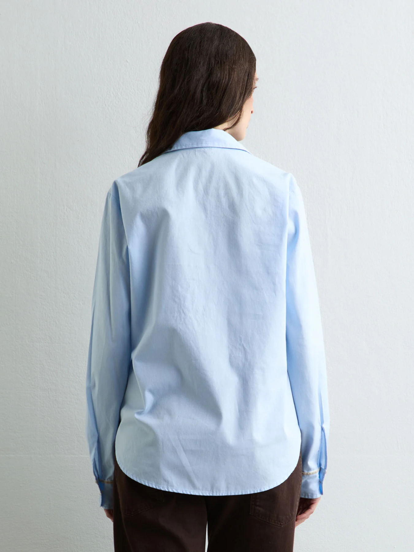 Massimo Alba-Marysol Polo Blouse - Sky-Blouses-Boboli-Vancouver-Canada