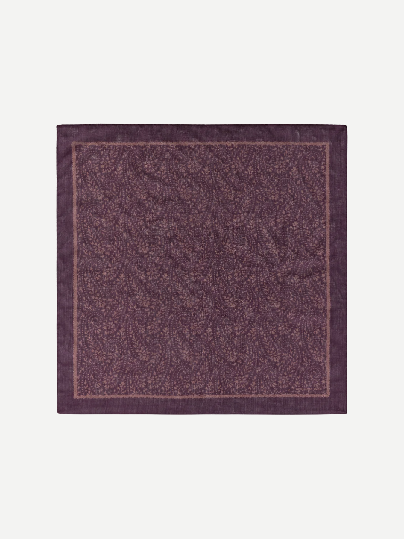 Massimo Alba-Bandana Floral 70X70 Cm - Tibetan Red-Accessories-Boboli-Vancouver-Canada