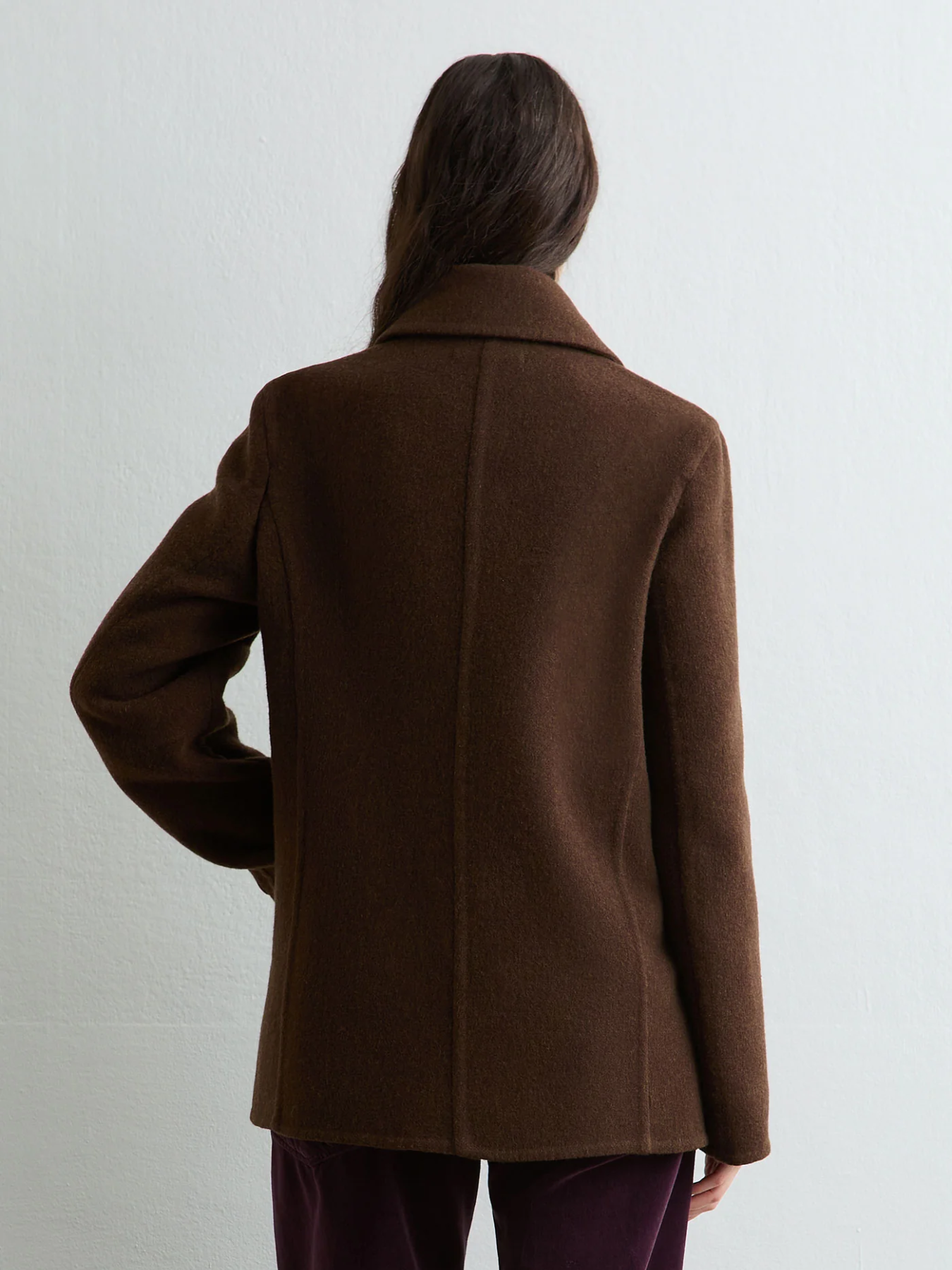 Massimo Alba-Anve Double Breasted Coat - Tibetan Brown-Coats-Boboli-Vancouver-Canada
