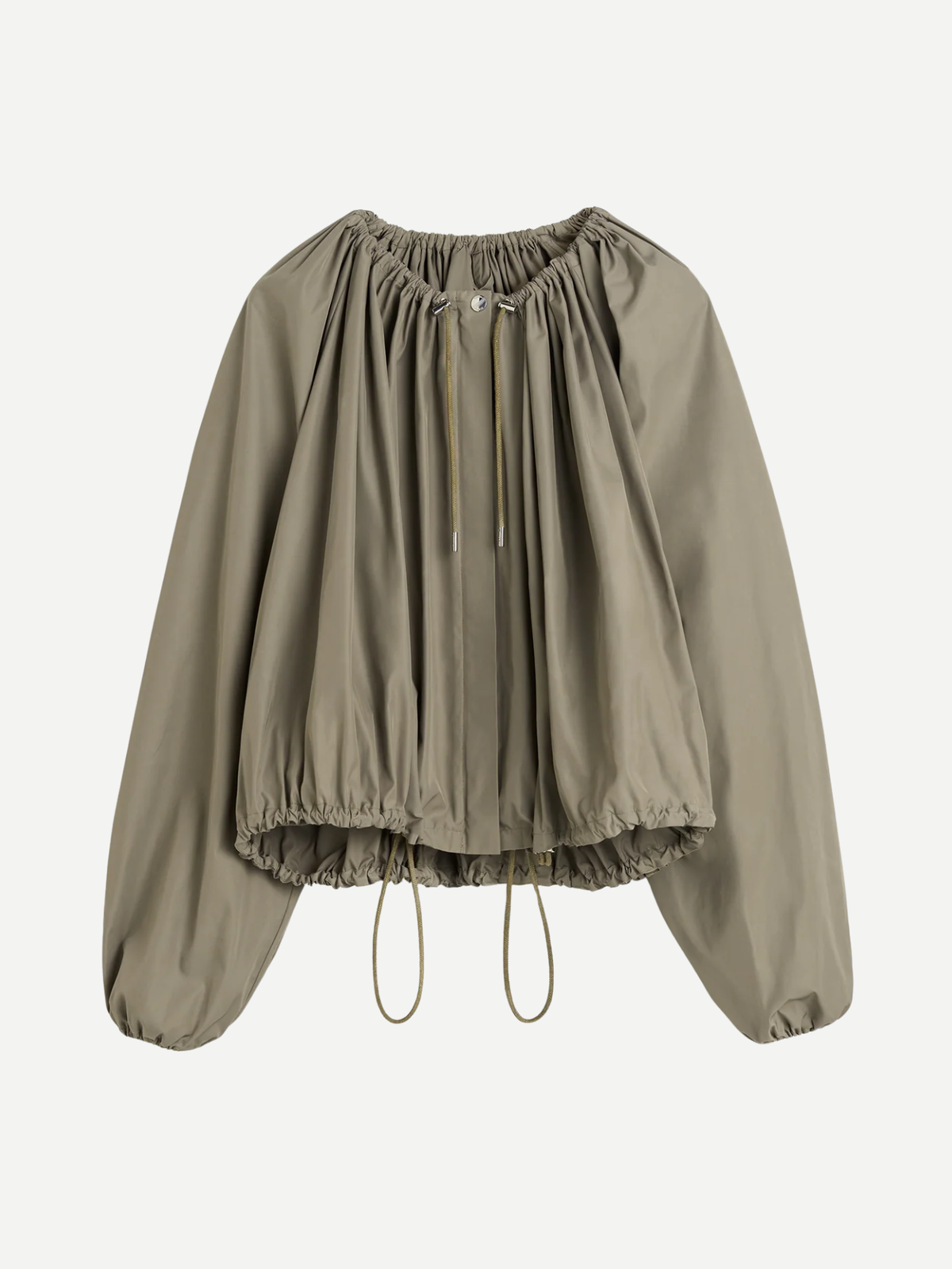 Toteme-Gathered Parachute Coat - Rock-Coats-Boboli-Vancouver-Canada