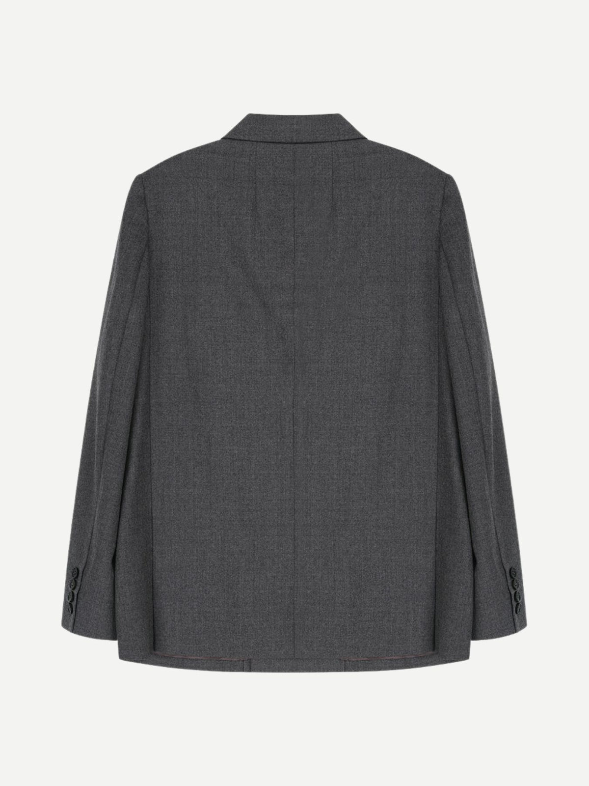 Vis A Vis-Double Breasted Wool Blazer - Gray-Blazers-Boboli-Vancouver-Canada