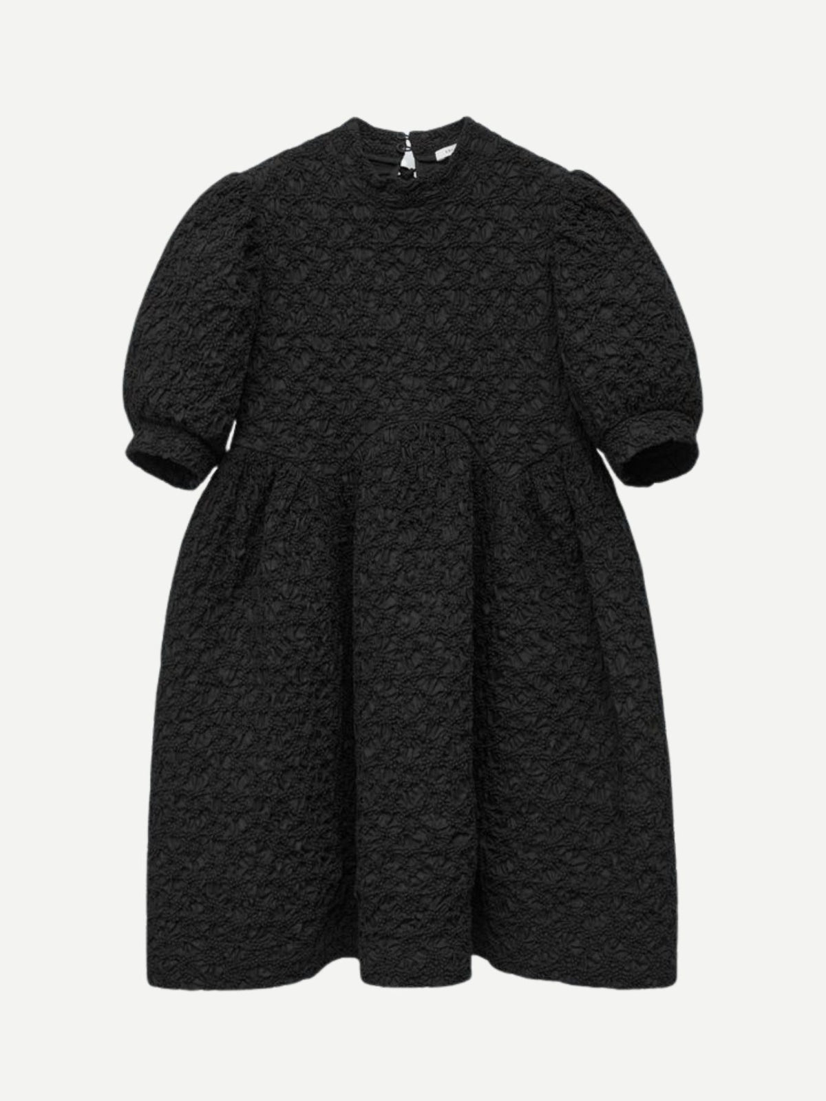 Cecilie Bahnsen-Dress Fleur Cotton Smock - Black-Dresses-Boboli-Vancouver-Canada