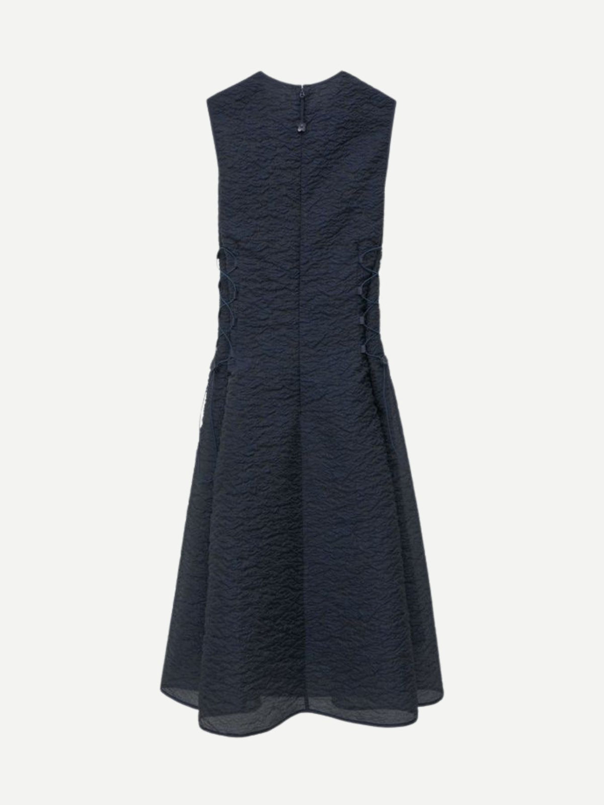 Cecilie Bahnsen-Dress Brodia Matelasse - Navy-Dresses-Boboli-Vancouver-Canada