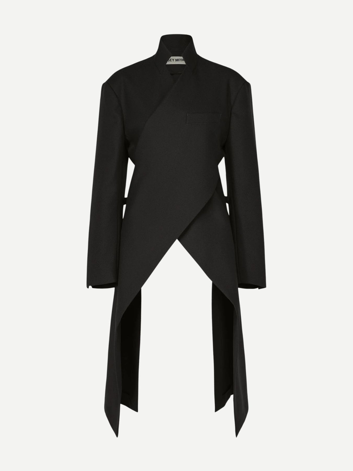 Issey Miyake-Calligraph Jacket-Black-Jackets-Boboli-Vancouver-Canada