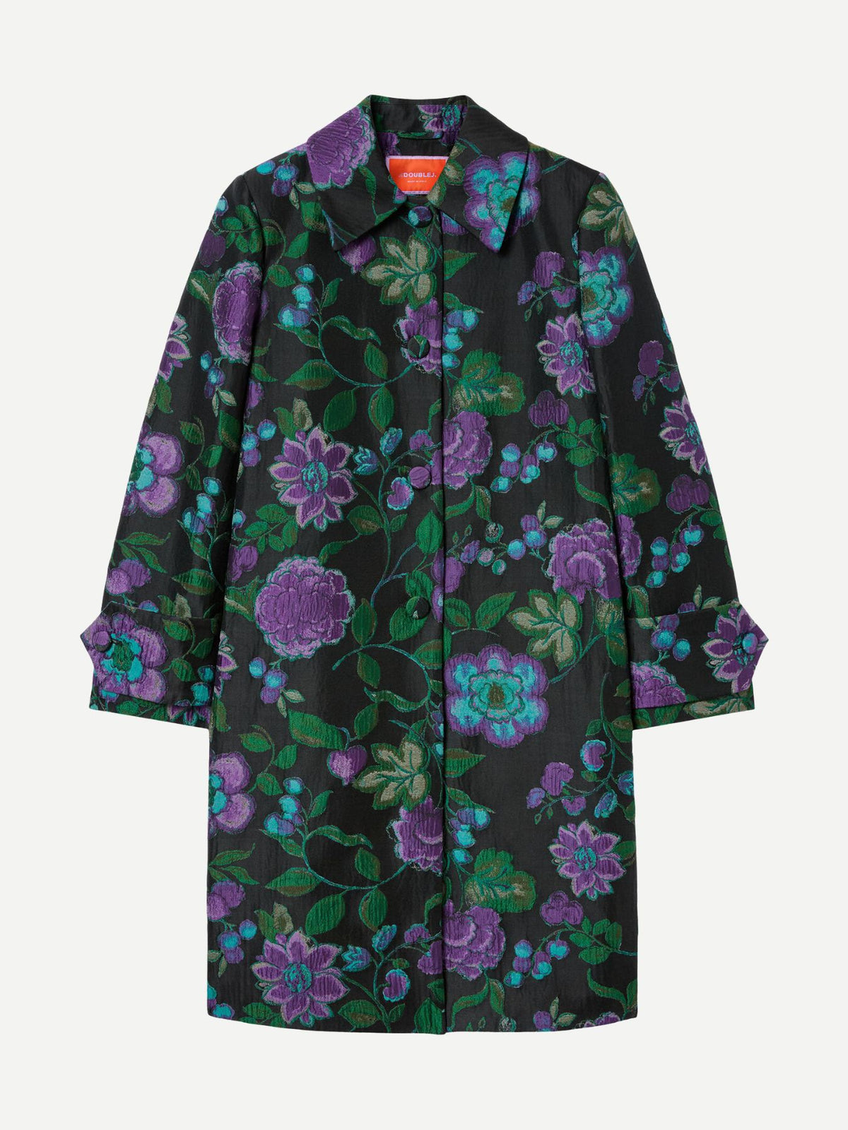 La DoubleJ-Precious Coat - Botanical Black-Coats-Boboli-Vancouver-Canada