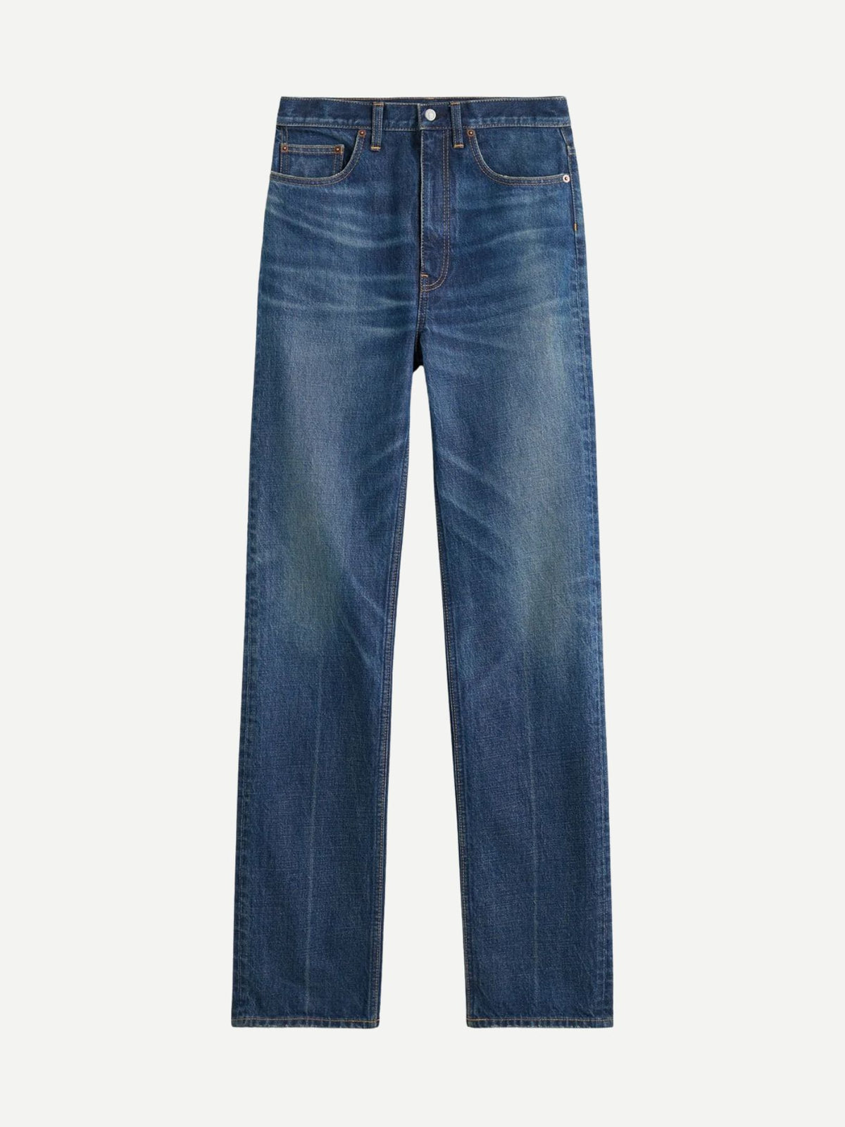 Toteme-Classic Slim Denim Full Length - Faded Blue-Pants-Boboli-Vancouver-Canada