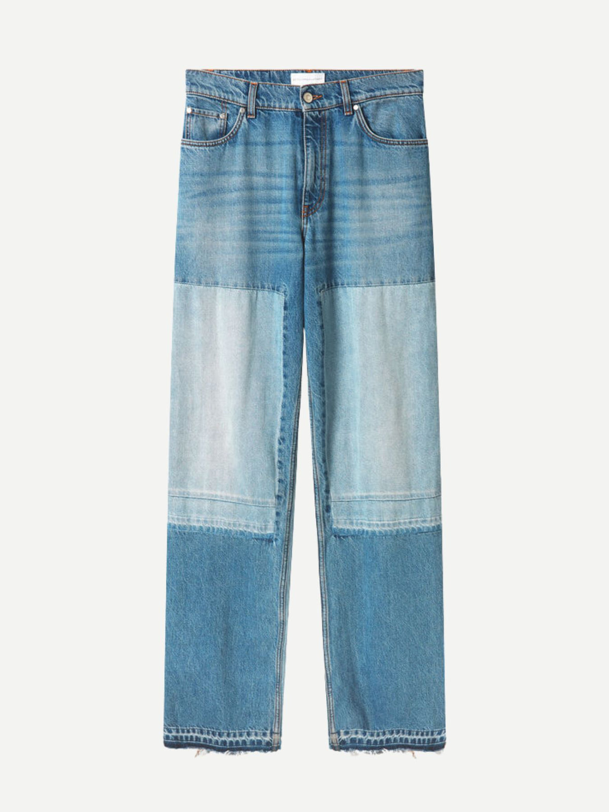 Stella McCartney-Patchwork Straight Jean - Two Tone Denim-Pants-Boboli-Vancouver-Canada
