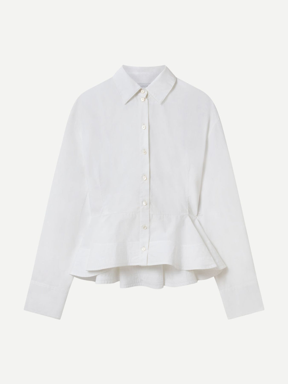 Stella McCartney-Poplin Peplum Shirt - Pure White-Shirts-Boboli-Vancouver-Canada