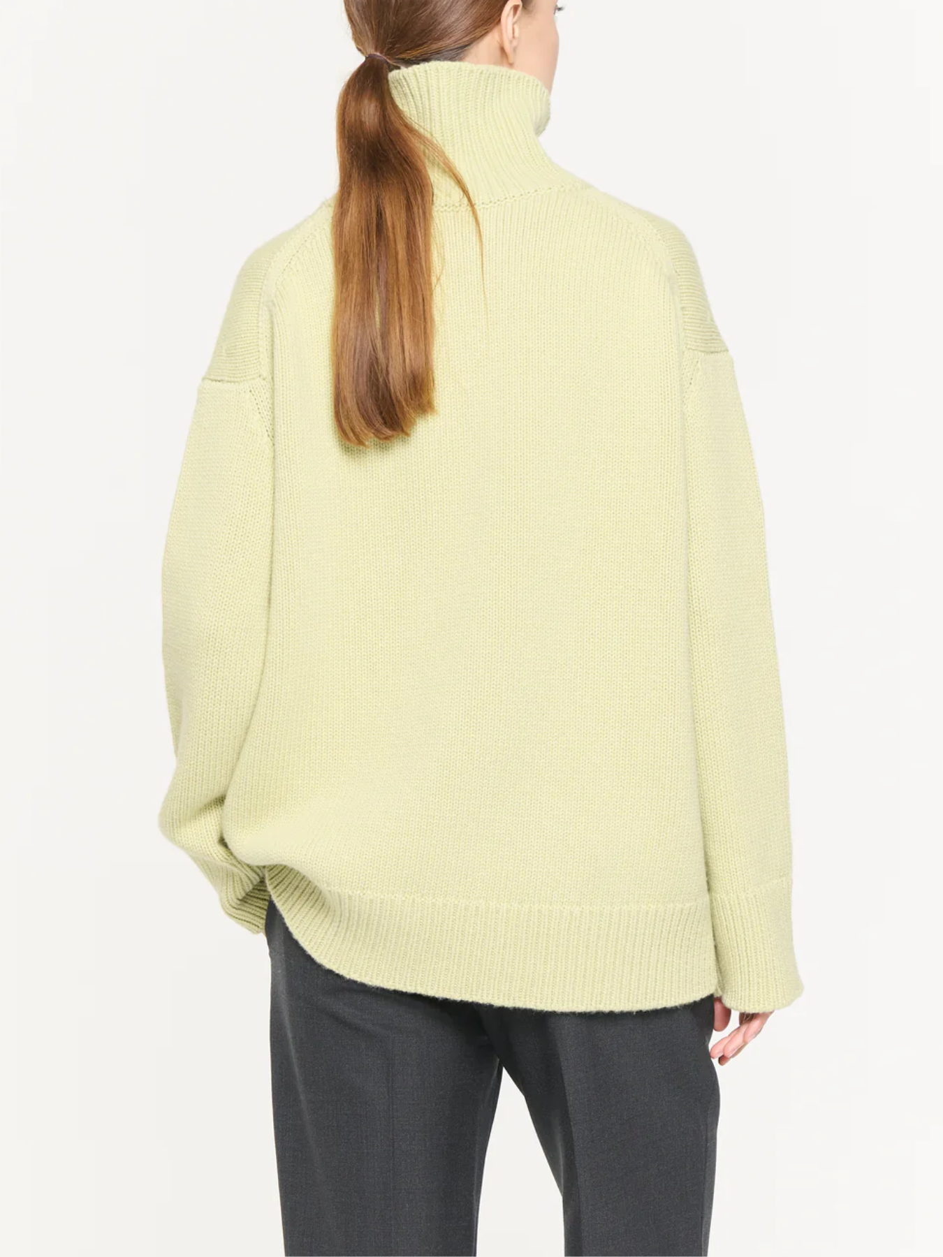 Plan C-Cashmere Turtleneck Sweater - Pistachio-Sweaters-Boboli-Vancouver-Canada
