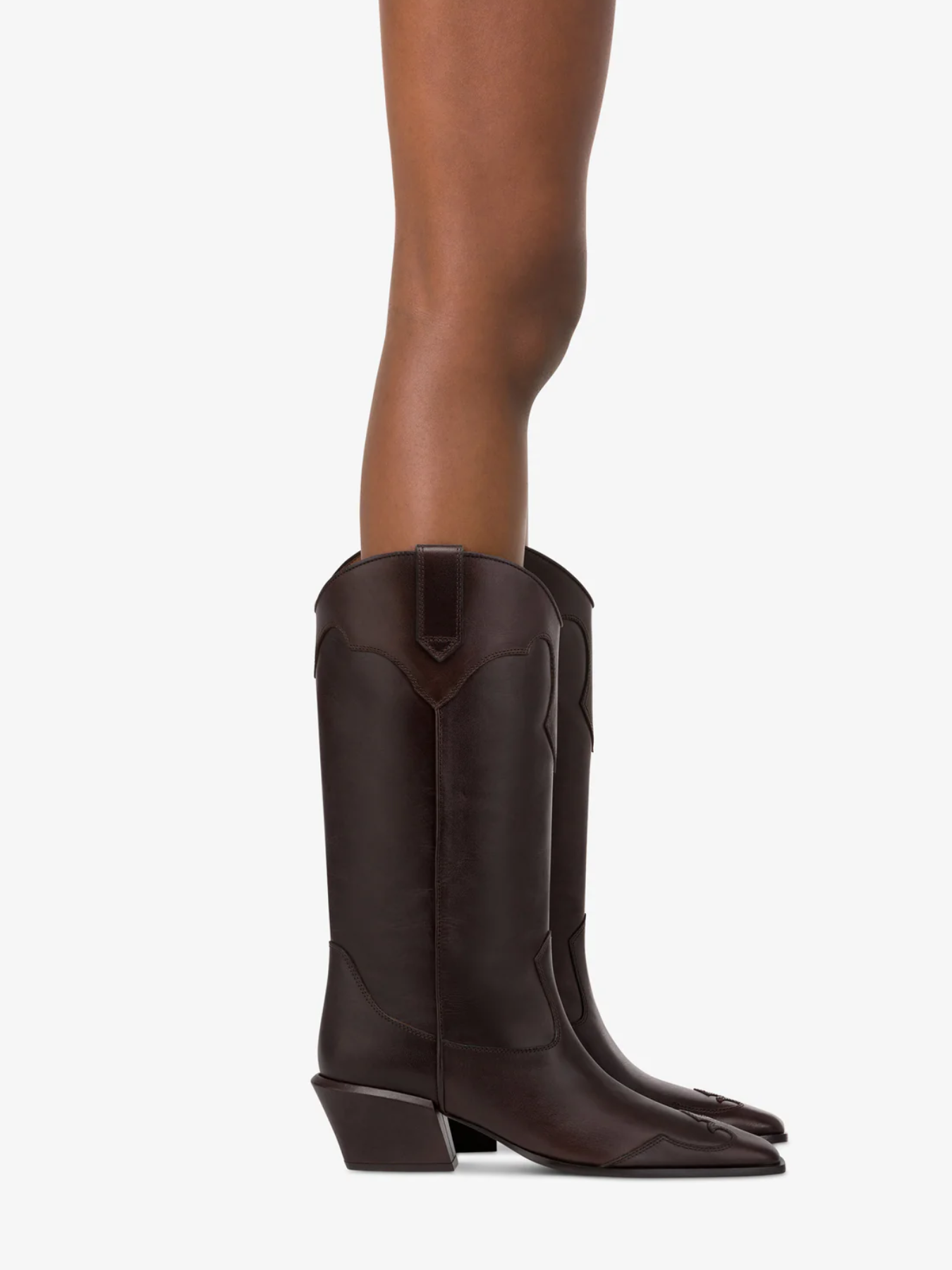 Paris Texas-Bettina Western Boot 50 - Ebony-Shoes-Boboli-Vancouver-Canada