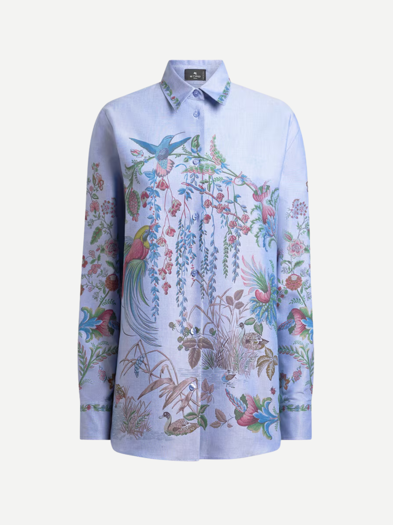 Etro-Regular Button-Up Shirt - Blue/Multi-Shirts-Boboli-Vancouver-Canada