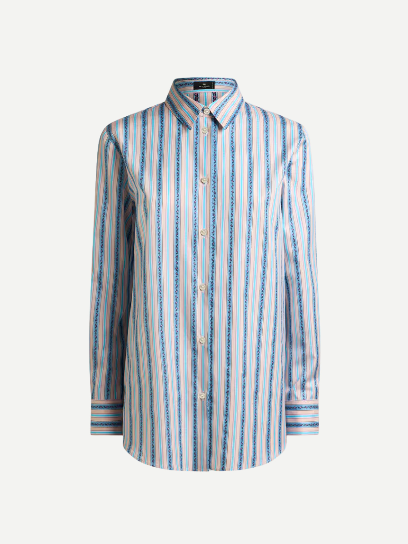 Etro-Regular Button-Up Shirt - Light Blue-Shirts-Boboli-Vancouver-Canada