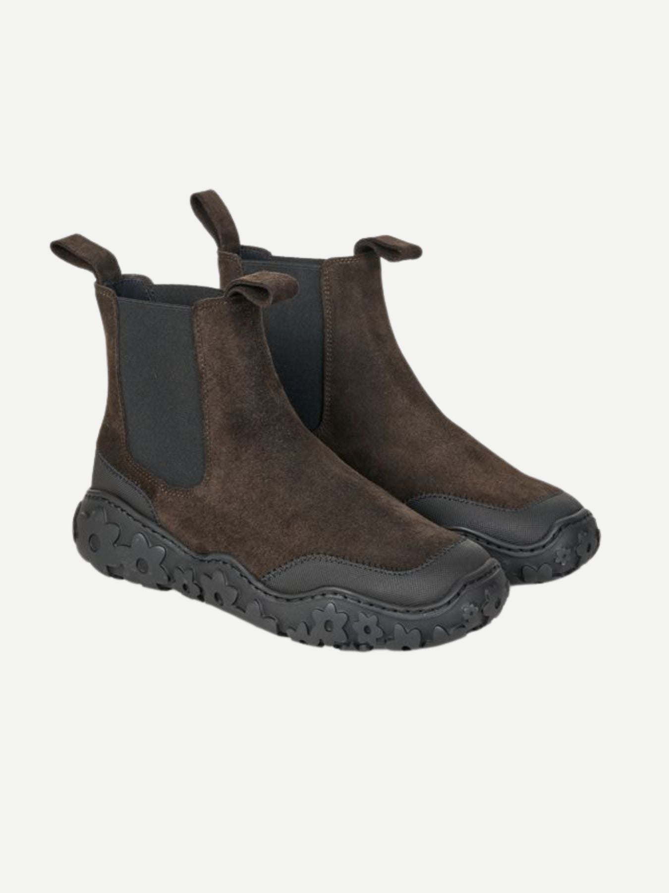 Cecilie Bahnsen-Blanca Boots Suede - Brown-Boots-Boboli-Vancouver-Canada
