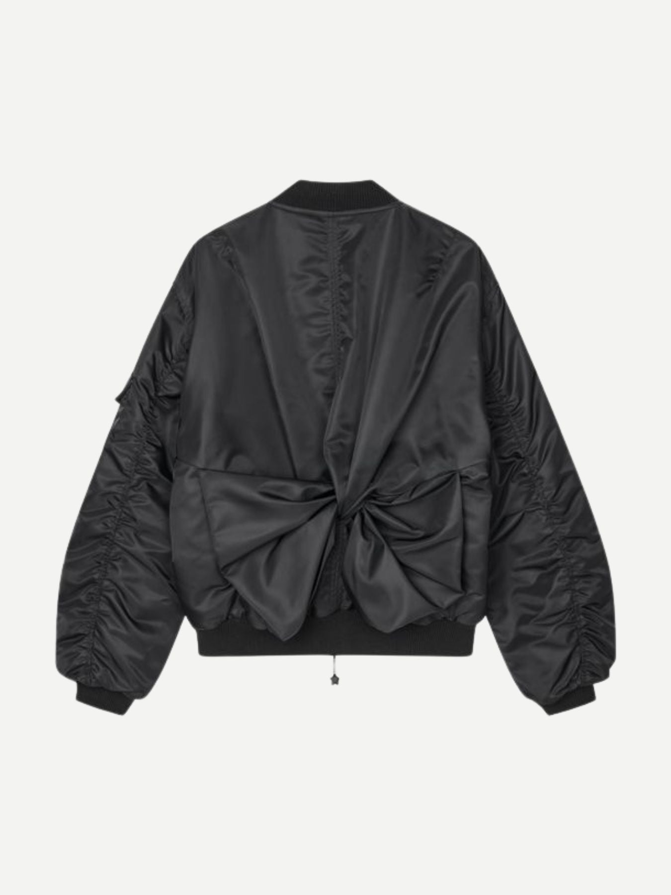 Cecilie Bahnsen-Feilan Bomber Technical Nylon - Black-Jackets-Boboli-Vancouver-Canada