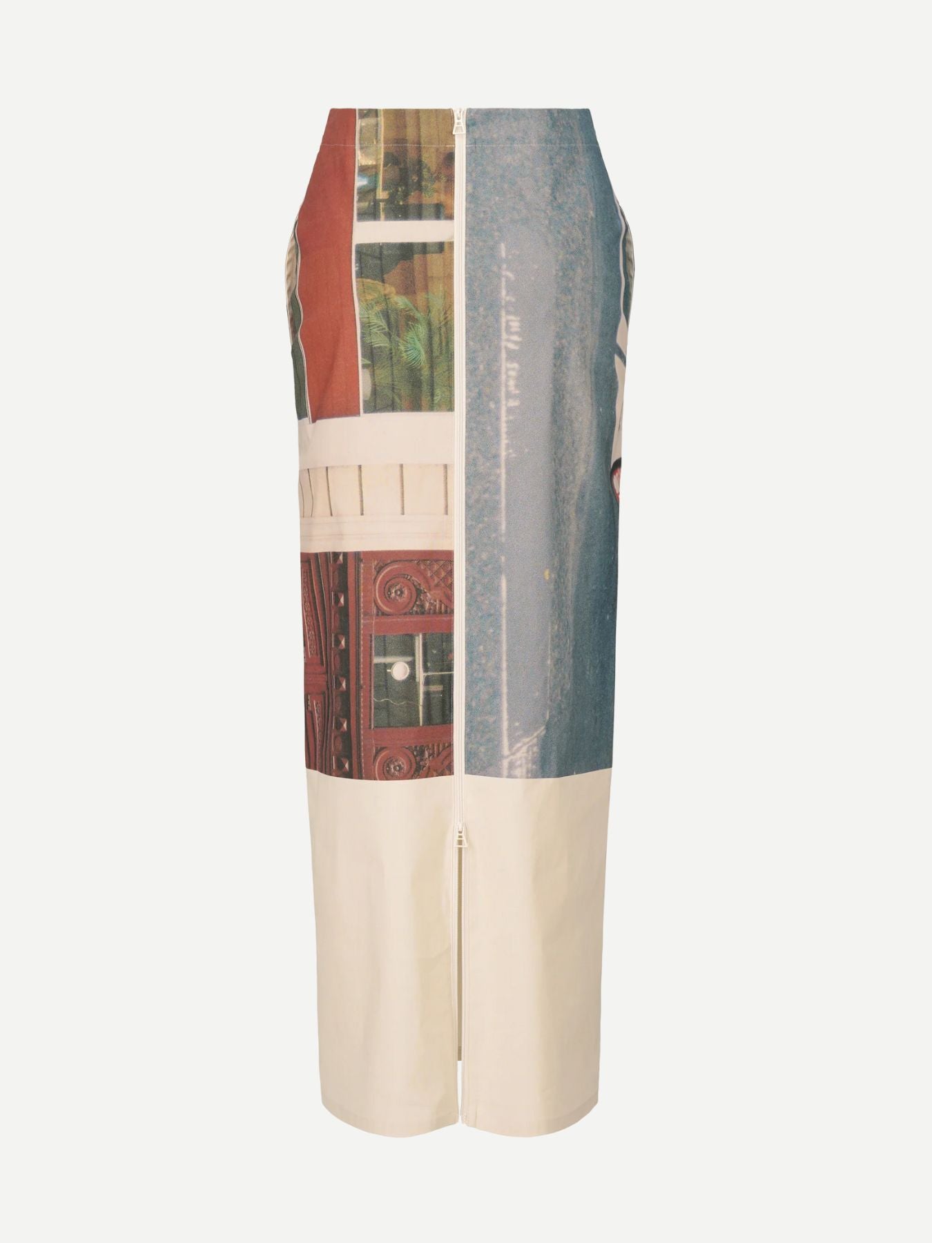 Issey Miyake-Street View Skirt - Light Beige-Skirts-Boboli-Vancouver-Canada