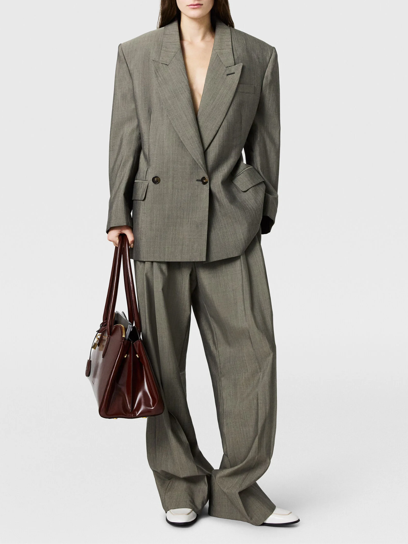Stella McCartney-Tropical Tailoring Pant - Sage & Ink-Pants-Boboli-Vancouver-Canada
