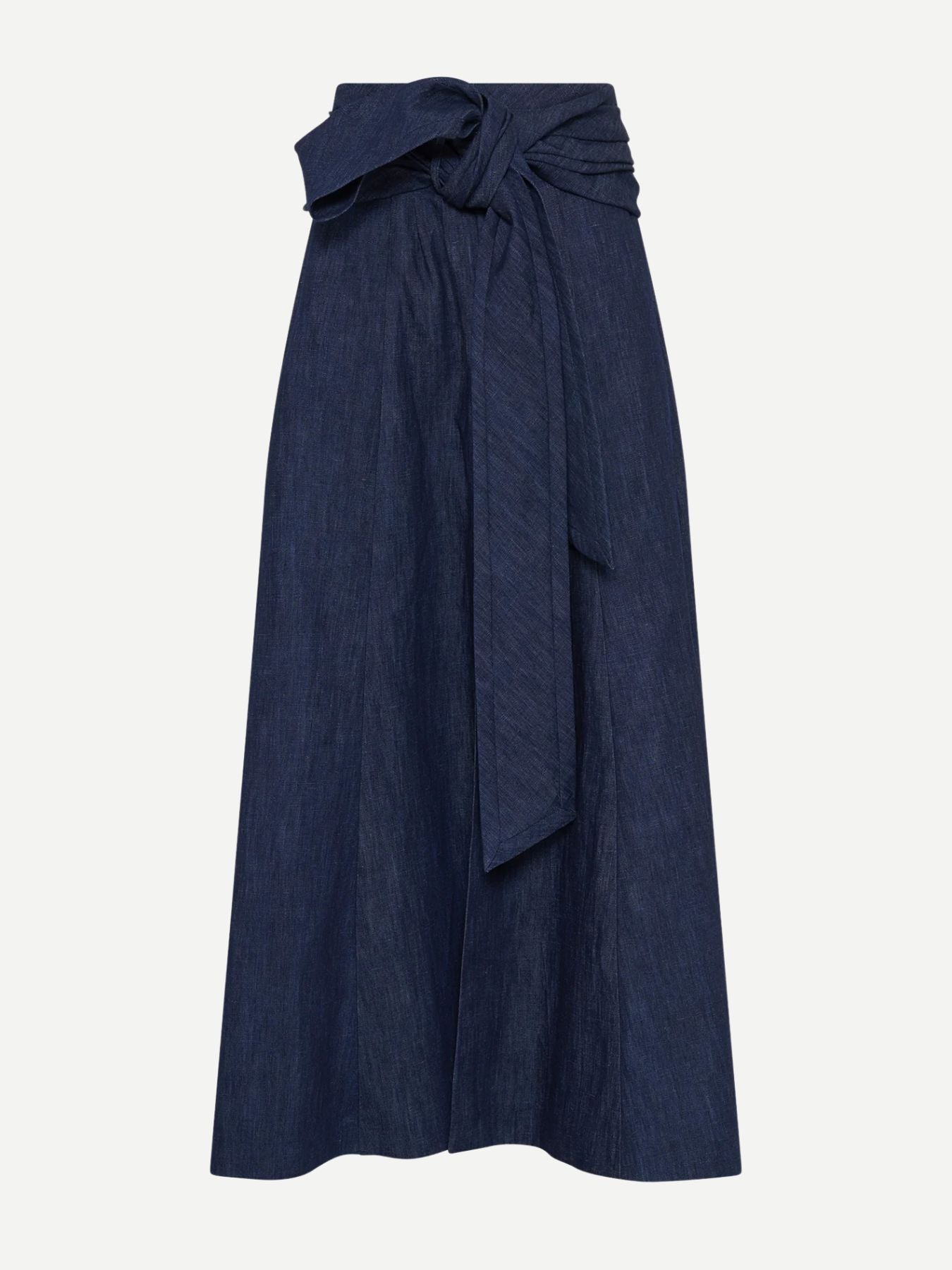 Gabriela Hearst-Cotton / Linen Denim Weave Skirt - Denim-Skirts-Boboli-Vancouver-Canada