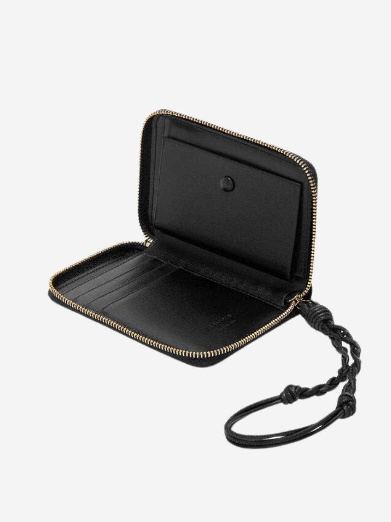 Jil Sander-Tangle Wallet - Black-Other Small Leather Goods-Boboli-Vancouver-Canada