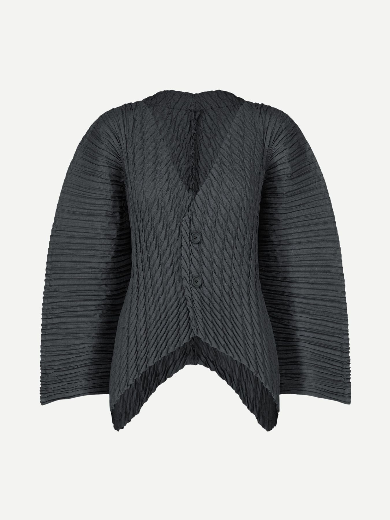 Unfurling Pleats Jacket - Dark Navy