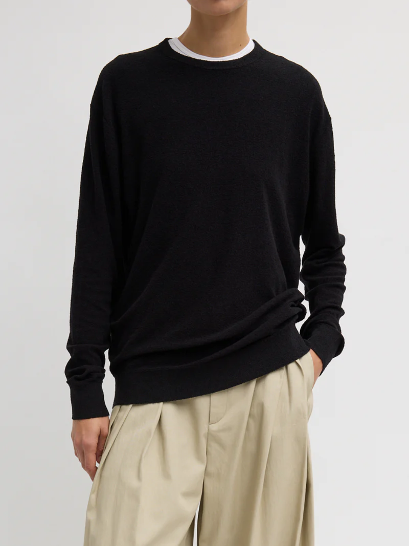 Tibi-Sable Perfect Mens Pullover - Black-Sweaters-Boboli-Vancouver-Canada