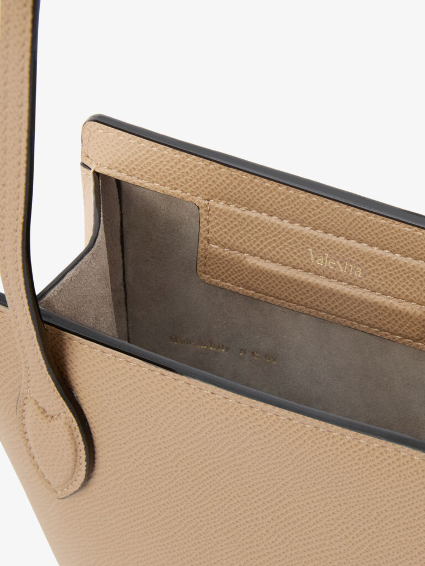 Valextra-Vivi Crossbody Phone Bag - Cashmere-Bags-Boboli-Vancouver-Canada