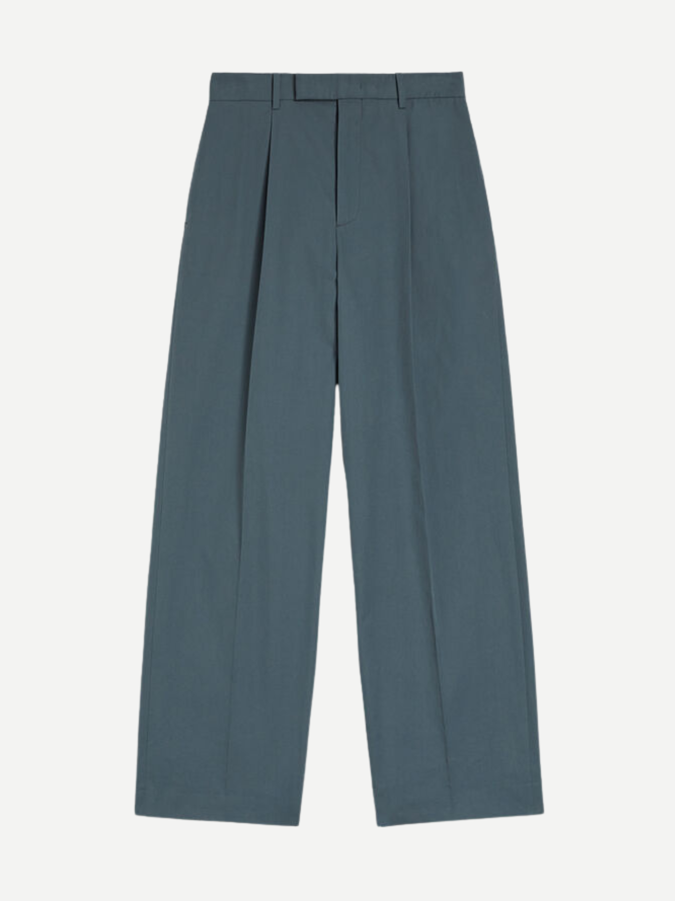 Jil Sander-Light Brushed Cotton Drill Pant - Sea Blue-Pants-Boboli-Vancouver-Canada
