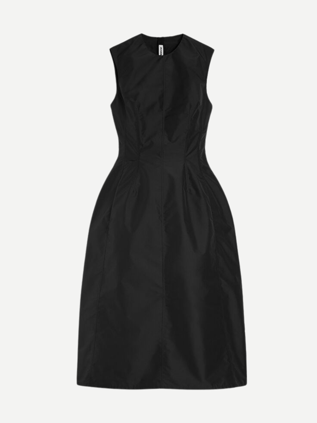 Jil Sander-Technical Crispy Faille Fused Dress - Black-Dress-Boboli-Vancouver-Canada