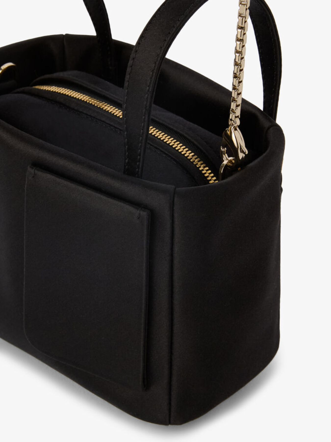 Valextra-Soft Satin Bucket Nano - Black-Bags-Boboli-Vancouver-Canada