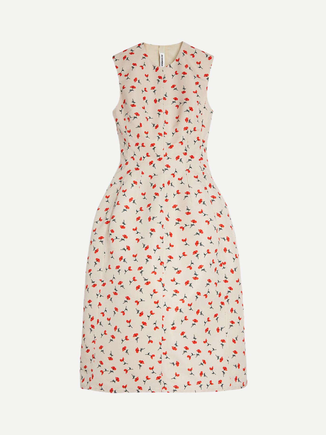 Jil Sander-Mini Dried Flowers Technical Faille Couture Fused Dress - Pink Salt-Dress-Boboli-Vancouver-Canada
