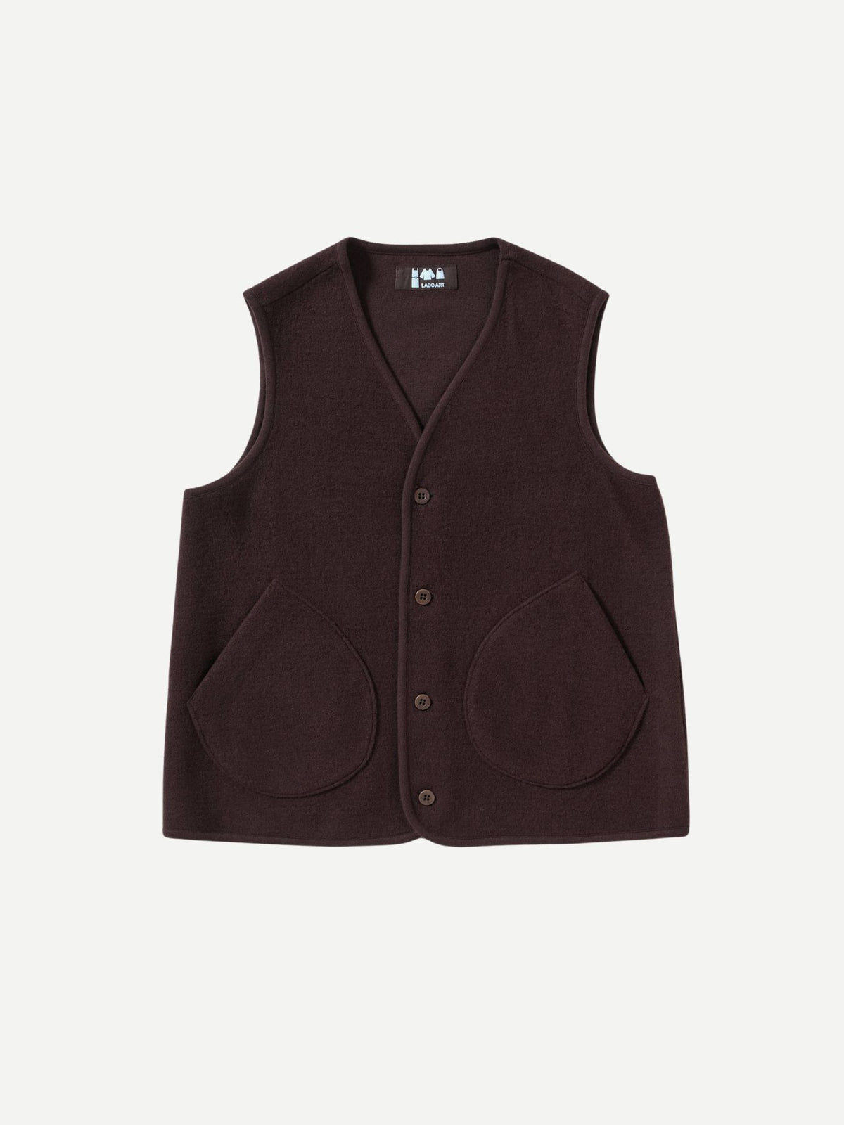 Labo.Art-Gilet Potos Jacket - Cacao-Jackets-Boboli-Vancouver-Canada