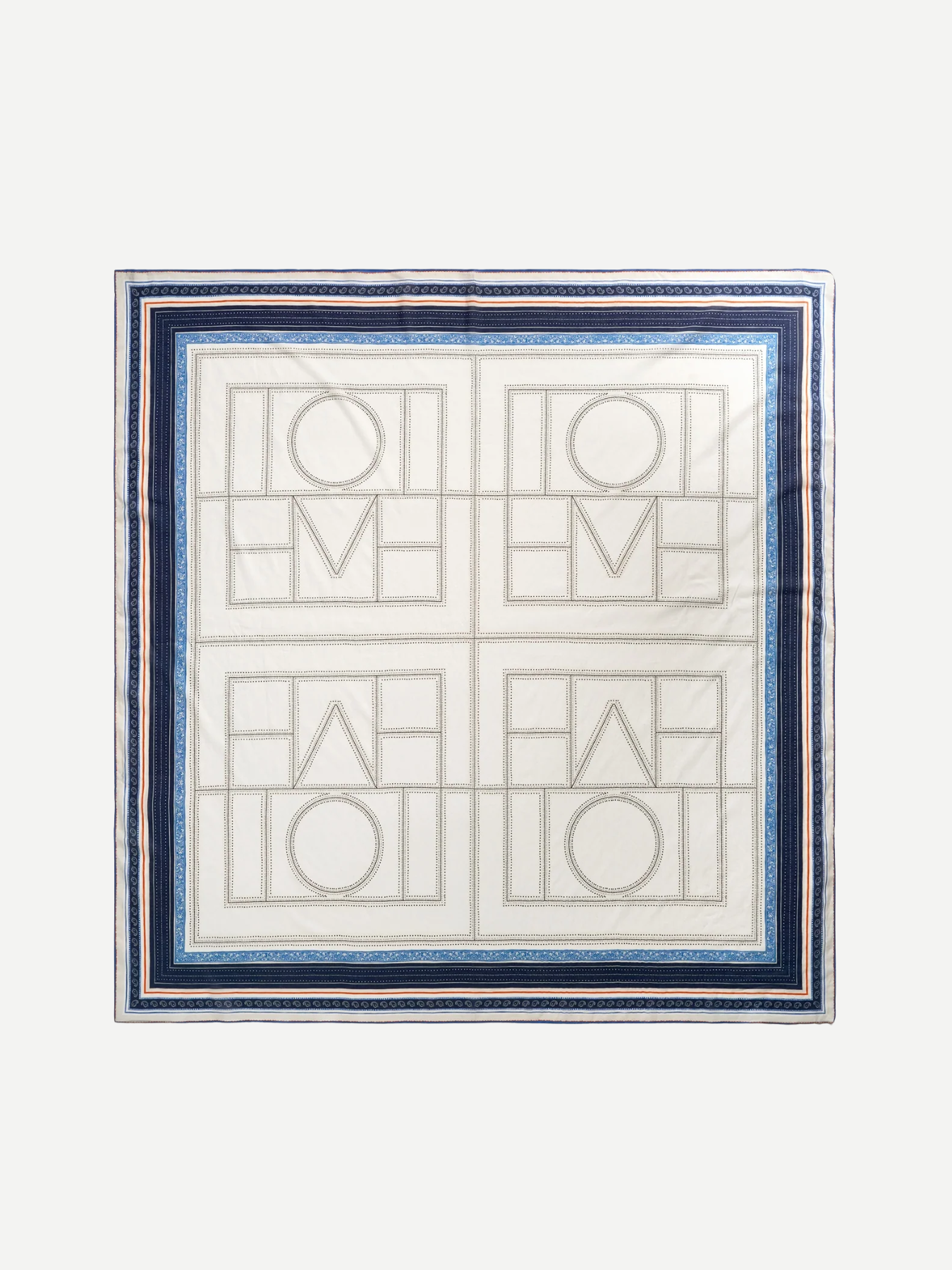 Totême-Collector Sarong - Ecru/Navy-Tops-Boboli-Vancouver-Canada