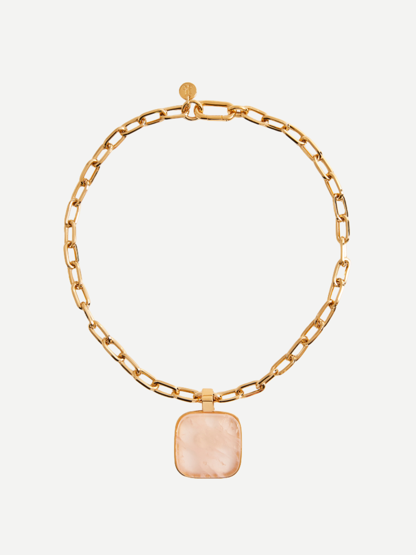La DoubleJ-Soul Pendant Necklace - Pink Quartz-Necklaces-Boboli-Vancouver-Canada