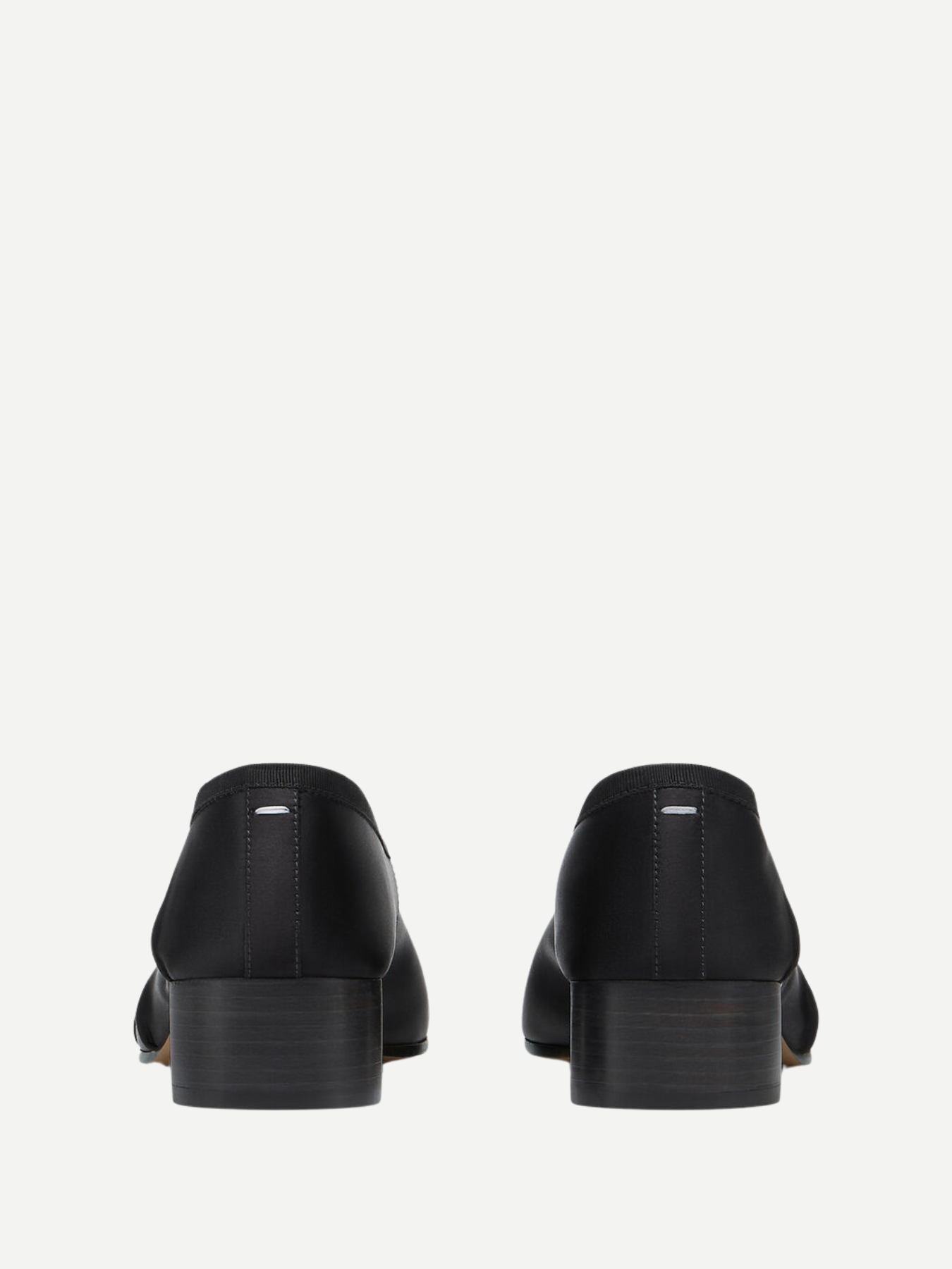 Maison Margiela-Tabi Satin Ballerina - Black-Shoes-Boboli-Vancouver-Canada